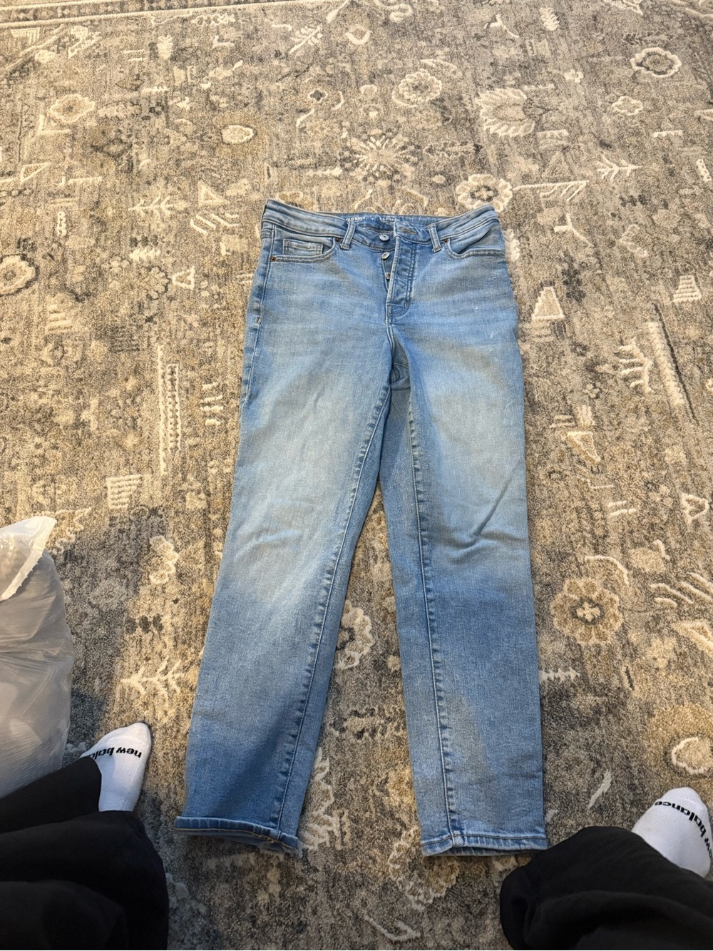 American Eagle Outfitters Light Blue Straight Leg Jeans